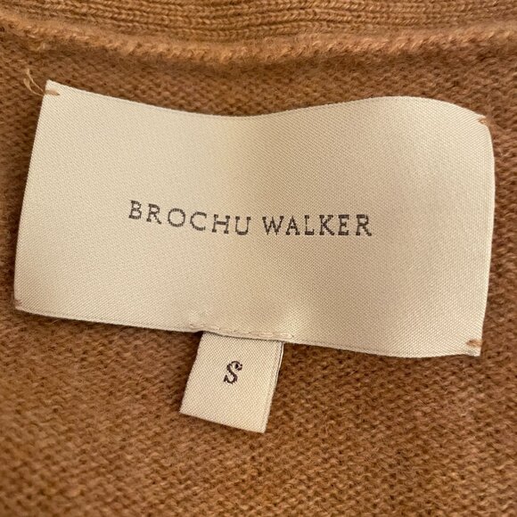Brochu Walker Cashmere Sweater Three-Quarter Sleeve with Bateau Neckline size S - Picture 3 of 5